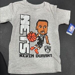 NBA Kids Gray Kevin Durant Nets T-Shirt